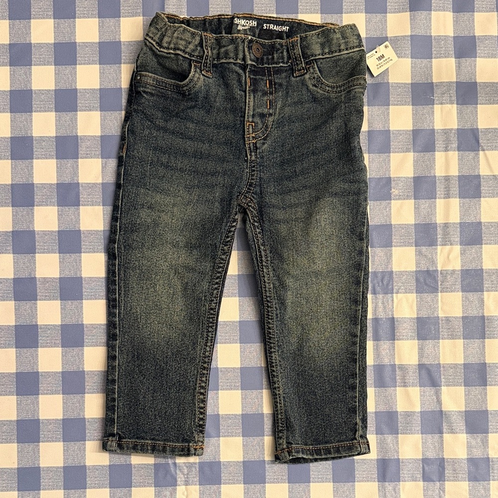 SOLD! OshKosh B'gosh Toddler Straight Jeans - Faded Blue
